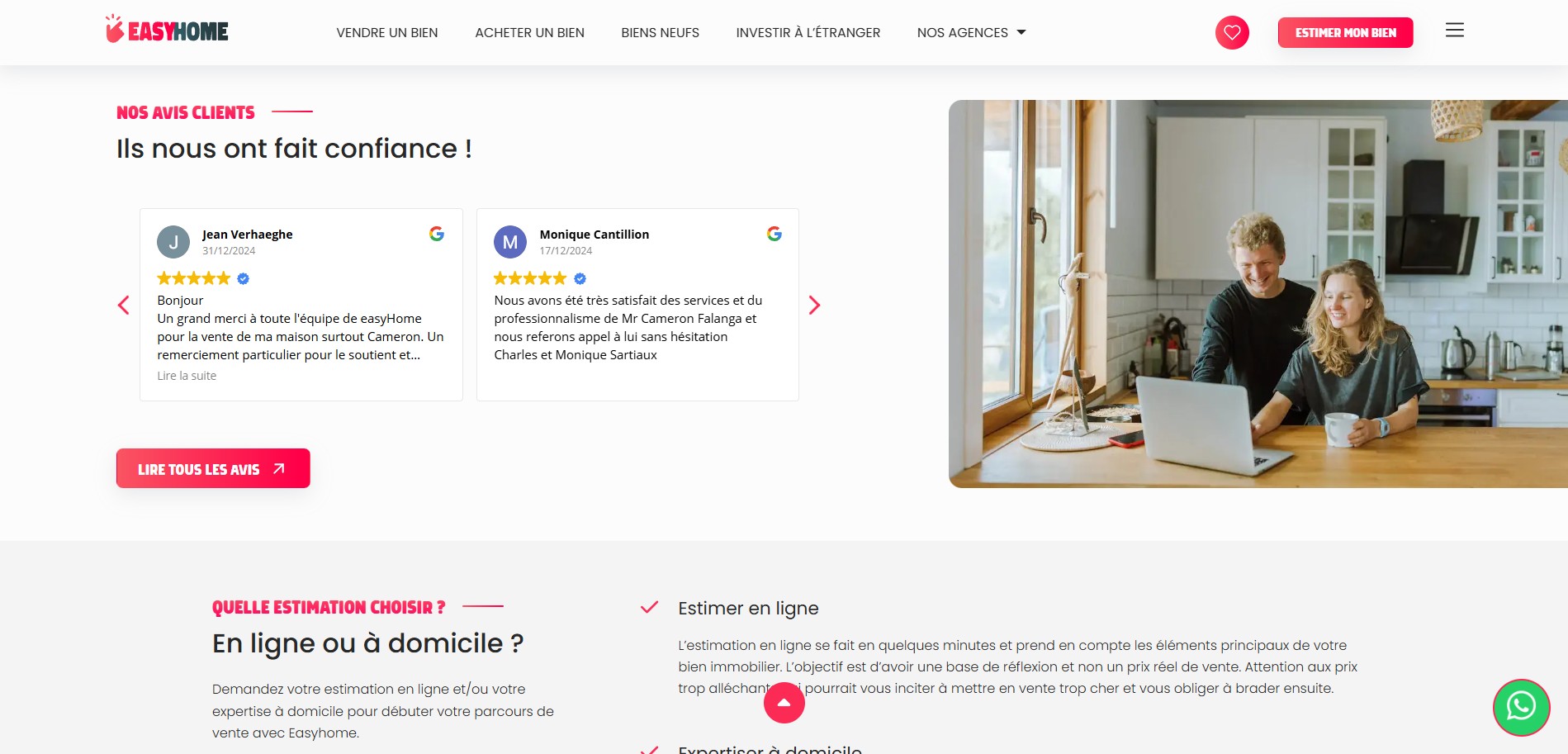 easyhome belgique site internet avis