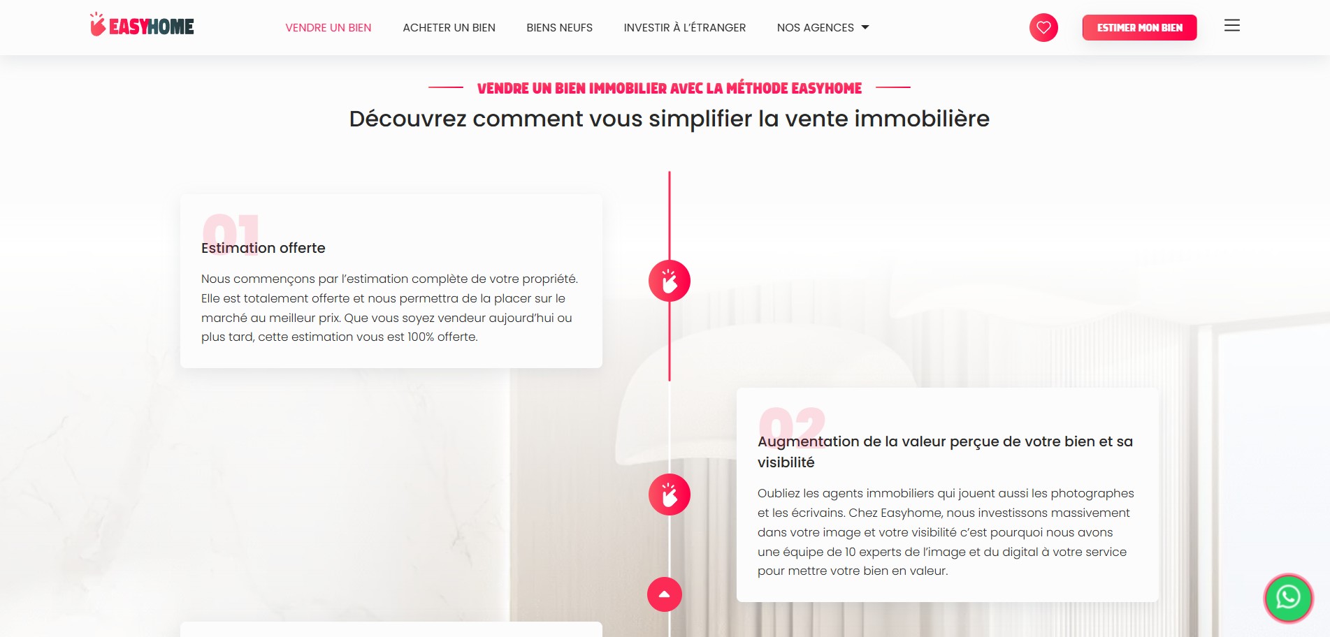 easyhome belgique site internet timeline